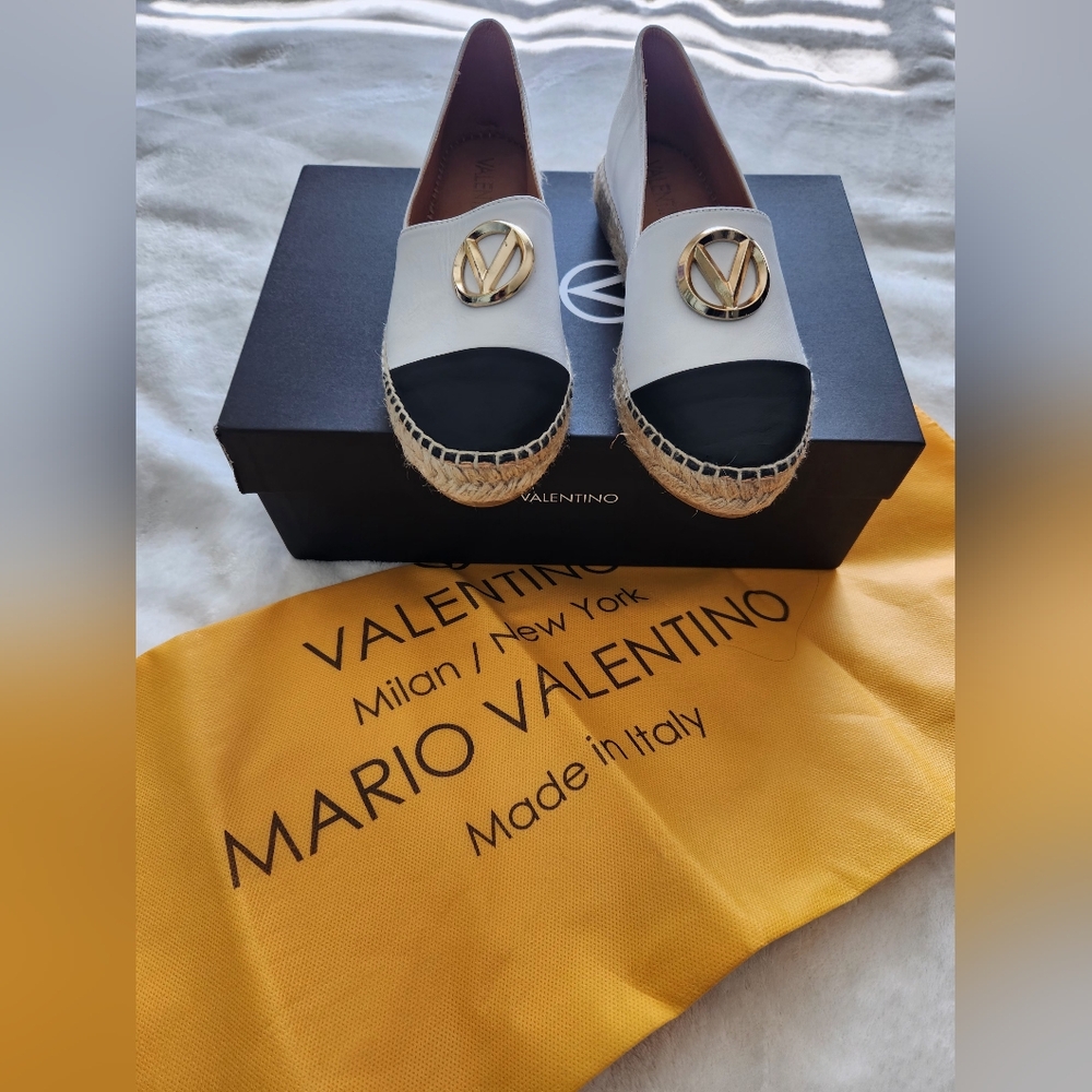 Pineta Leather Espadrilles BY MARIO VALENTINO